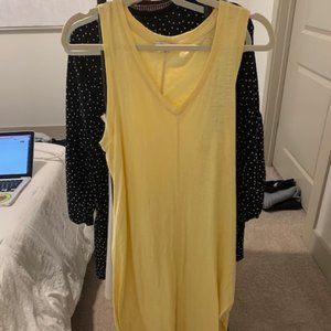 Z Supply Cotton Midi Dress - Yellow